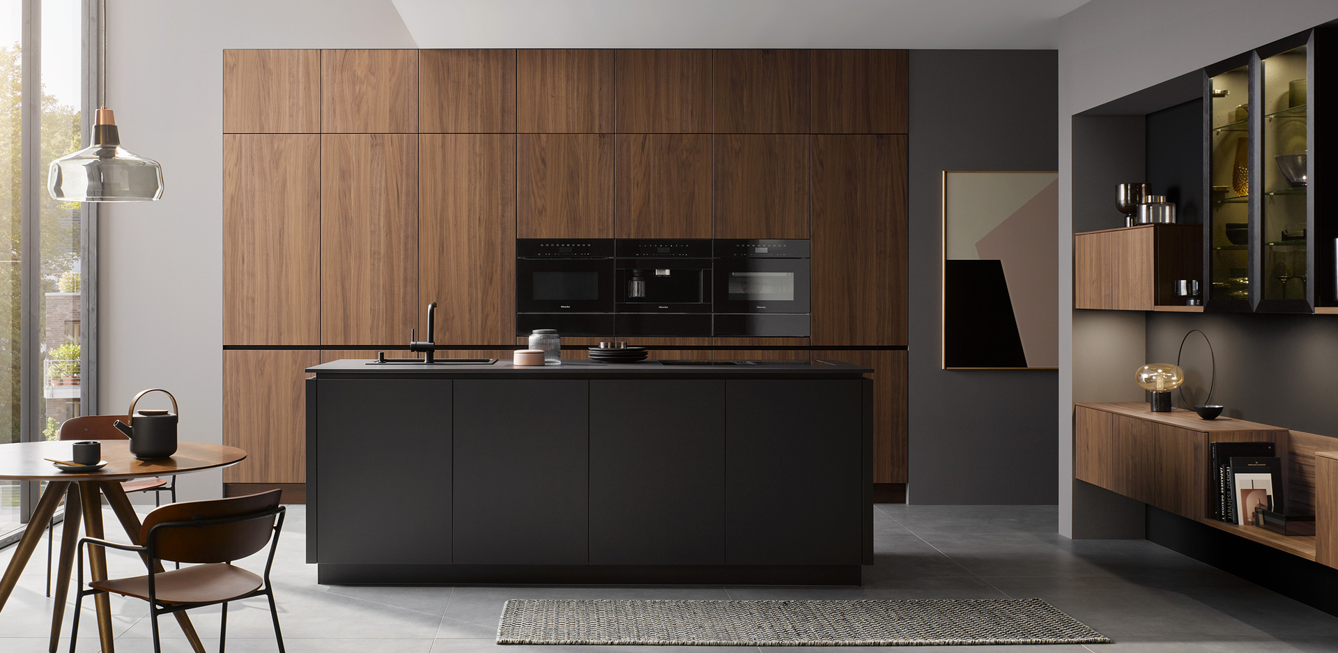 AV 6082-GL Nussbaum-elegant | AV 2135-GL Schwarz