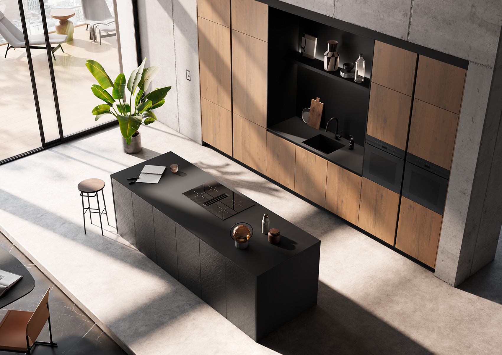 AV 7030-GL Black-star | AV 6082-GL Wildeiche-nougat